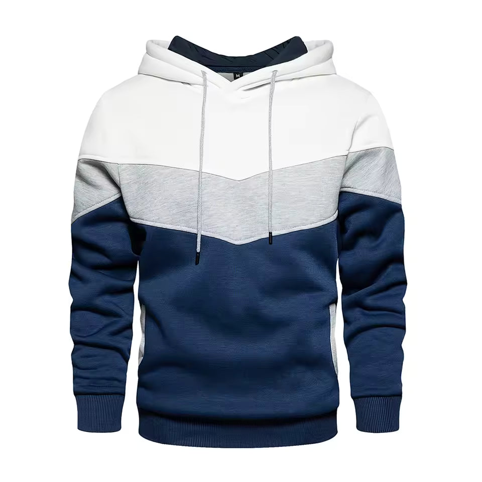 Hoodie white and blue => Men