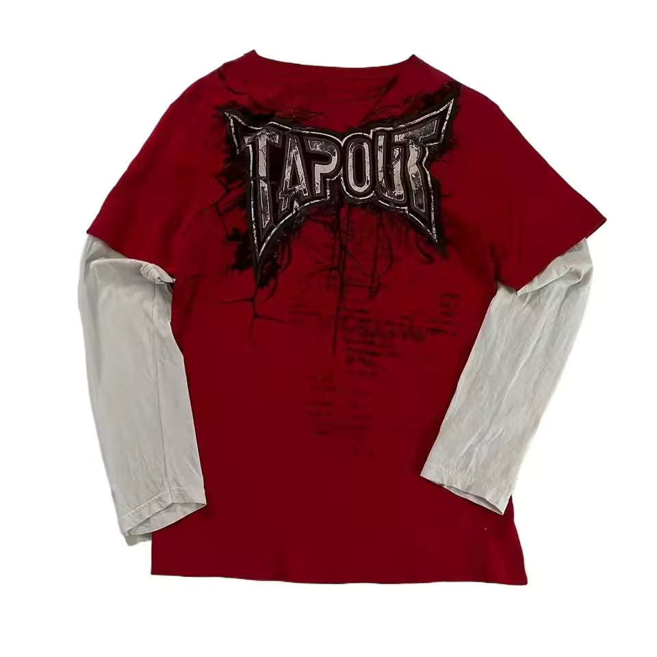 Heavy metal red shirt