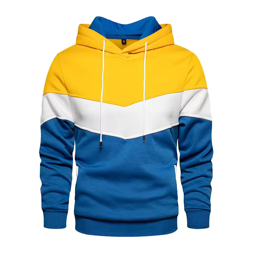 Hoodie yellow and blue