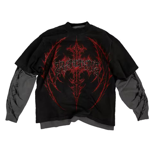 Heavy metal shirt - Black and red