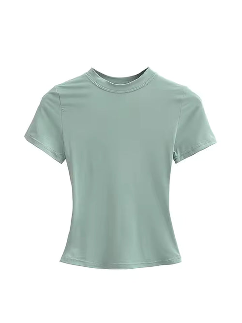 Casual Fitted T-Shirt - green