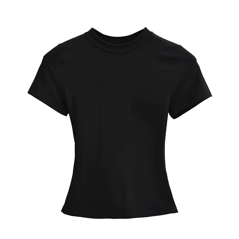 Casual Fitted T-Shirt - Black