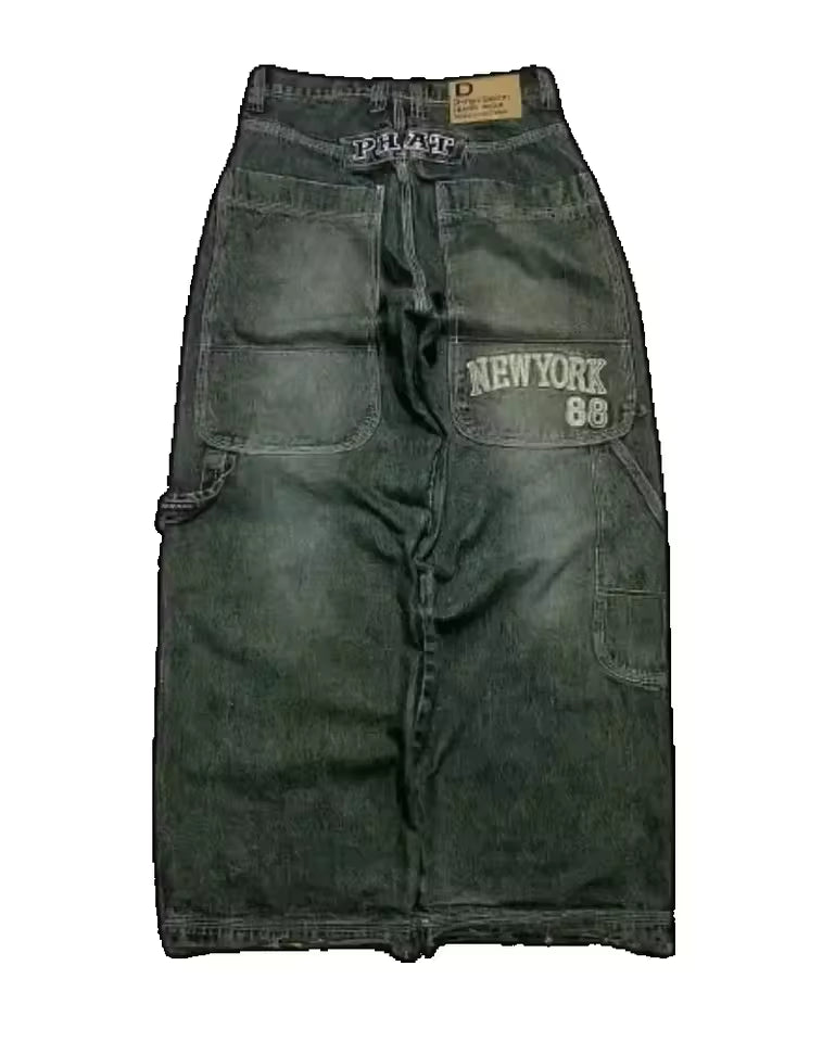 Unisex Joker Punk Jeans - dark grey
